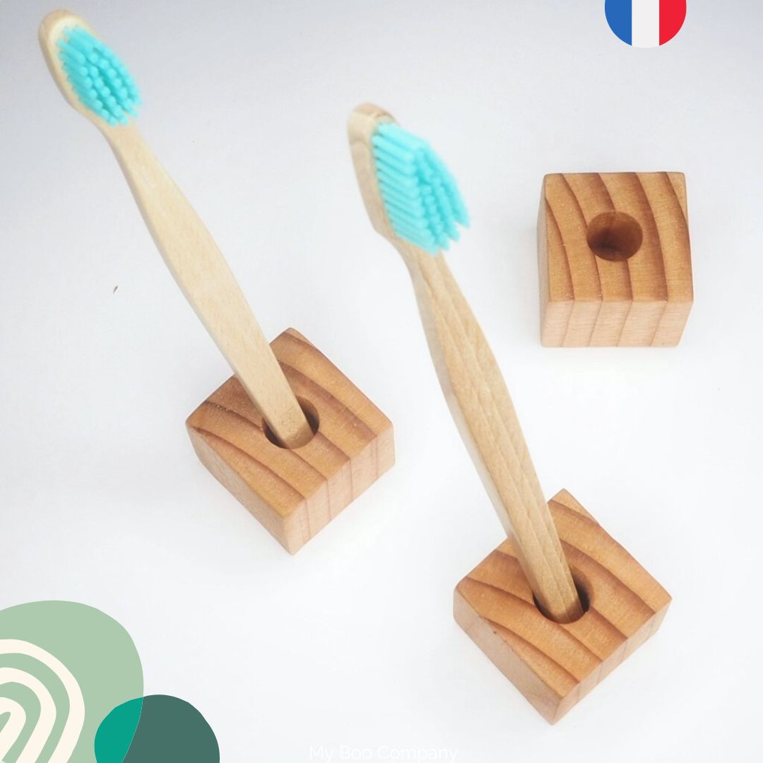 Porte brosse à dents en bois fabriqué en France – My Boo Company