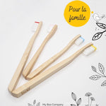 Pack famille brosse à dents en bambou - My Boo Company
