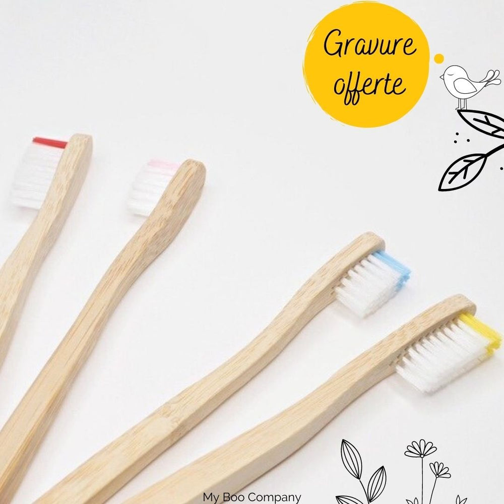 Pack famille brosse à dents en bambou - My Boo Company