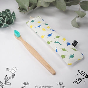 Pochette de voyage brosse à dents pour enfant - motif dinosaure - My Boo Company
