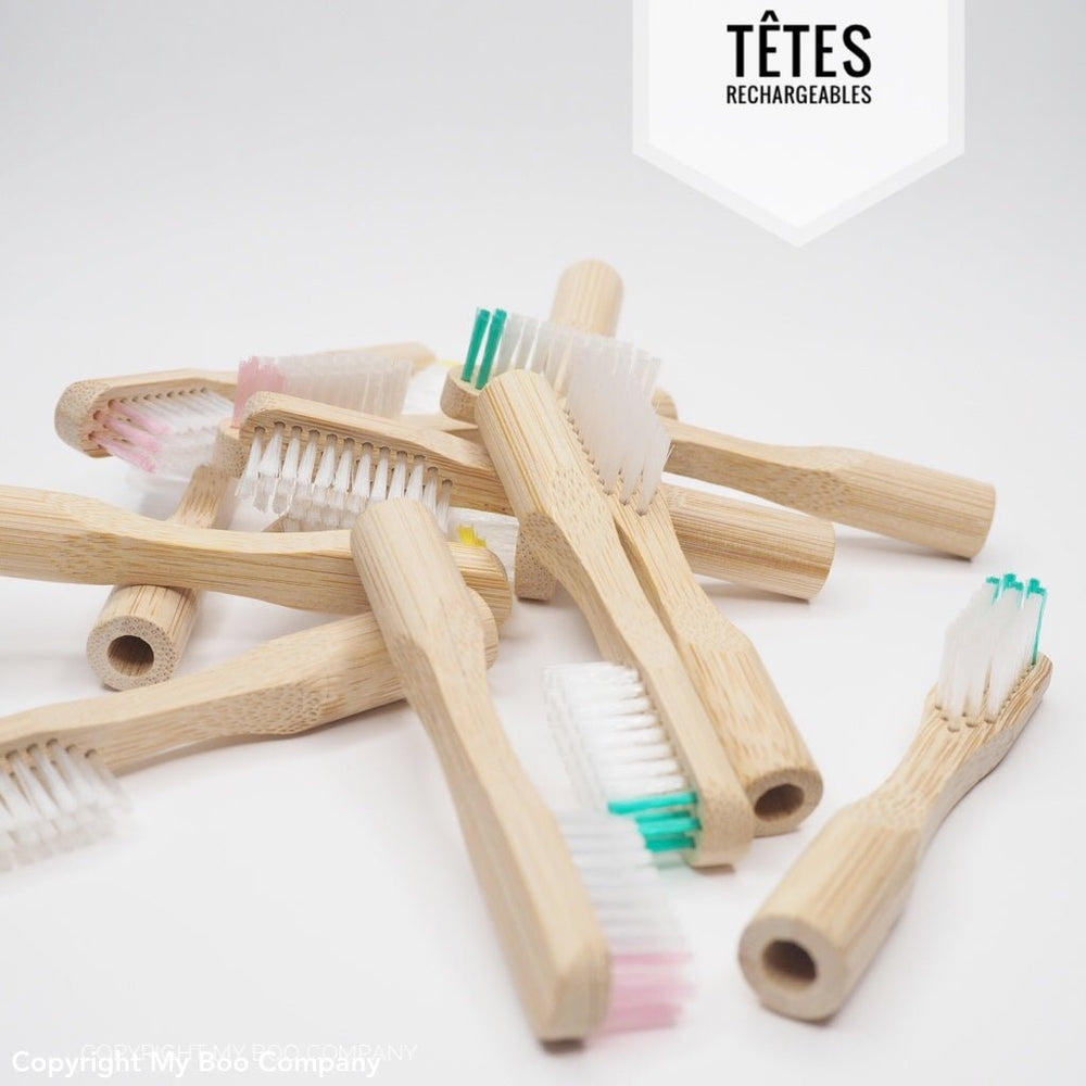 Recharges de tête pour brosse à dents en bambou (x2) - My Boo Company