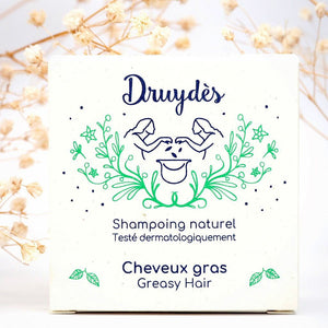 Shampoing solide pour cheveux gras fabriqué en France - Druydès - My Boo Company