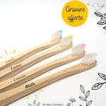 Une brosse à dents en bambou modèle enfant personnalisable - My Boo Company