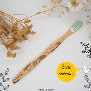 Brosse à dents en bois à tête rechargeable - Série spéciale escargot - My Boo Company