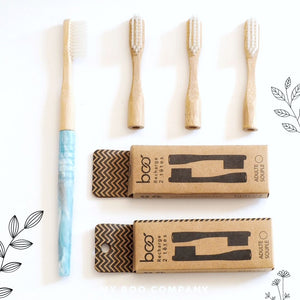 ECOPACK 1 an : Manche100% recyclé - Low-Tech - +4 têtes interchangeables - My Boo Company