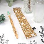 Pochette de voyage pour brosse à dents - motifs nature marron - My Boo Company