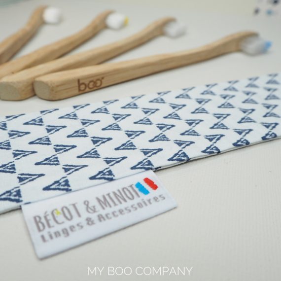 brosse bambou enfant pochette bécot et minot