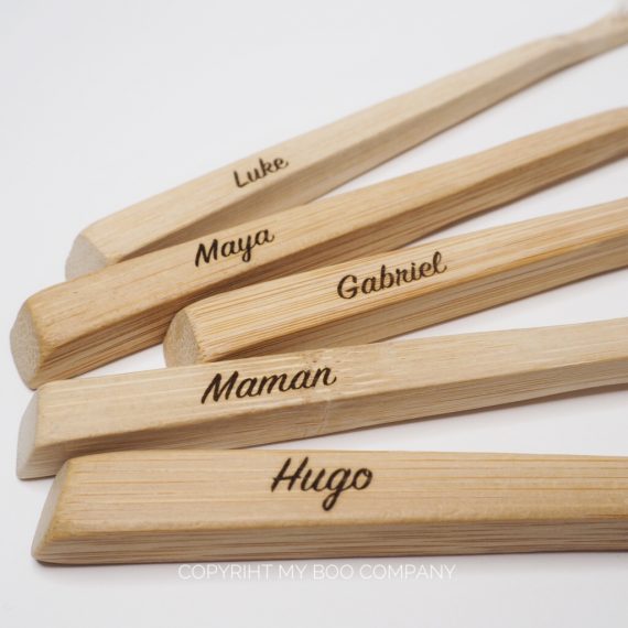 brosses bambou personnalisables